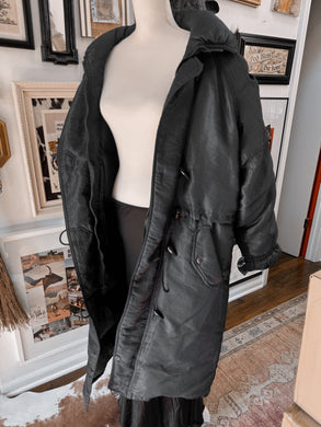 Vintage 90s Streetwear blue and emerald green puff coat size L