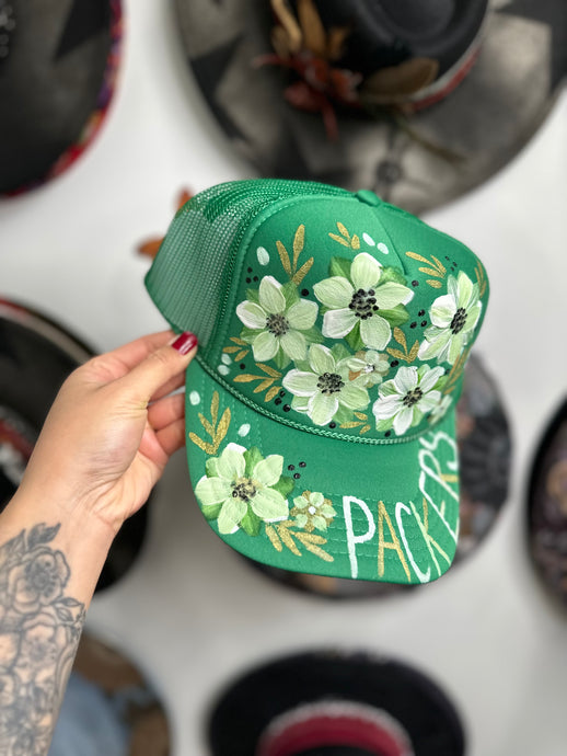 Packers Floral Trucker Hat