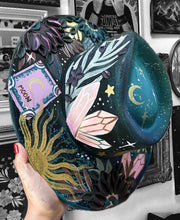 Turquoise and teal witchy hat
