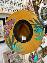 Top and Bottom mustard butterfly hat