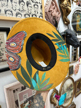 Top and Bottom mustard butterfly hat