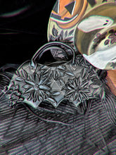 Bat purse with black florals (crossbody and handbag)