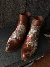 Genuine soft leather painted boots size 8.5
