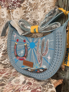 Blue: Cactus Cowgirl Crossbody