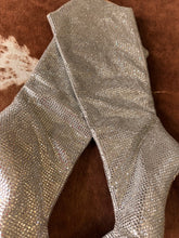 Brand new disco ball boots extra shiny size 8 ￼