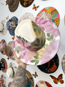 Ivory gold watercolor florals size large