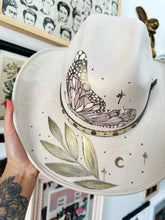 Metallic Buttefly Cowgirl Hat