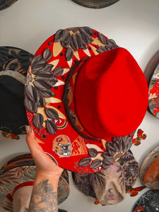 Red 49ers inspired hat