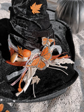 Autumn Witch Hat with mushrooms- free crystal