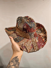 limited edition Rare: 1 of 1 Boho Rust and Gold Embellished Cowgirl Hat (top and bottom)