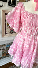 Cottagecore pink puffy dress new size M