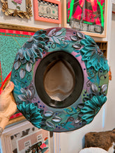 Heart shaped top and bottom painted color shifting hat