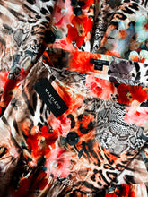 NWT: Extra wide and flowy animal floral print skirt size M-6