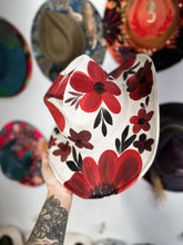 Heart shape cowgirl hat with red florals