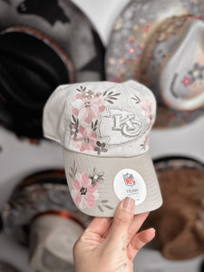 Chiefs blush pink and beige