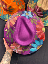 Deep retro purple jewel toned florals size L