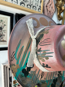 Metallic Pink with Gray (top and bottom painted