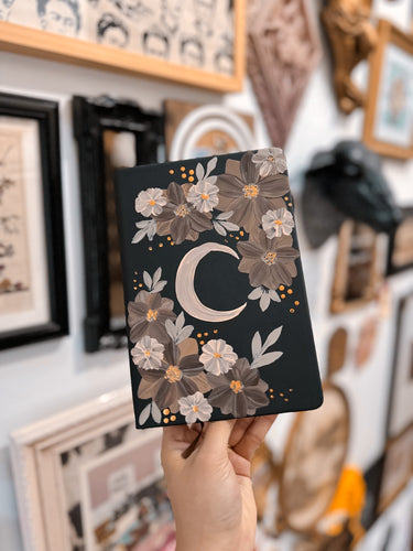 Black vegan leather journal