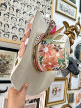 Ivory soft florals outlaw cowgirl hat