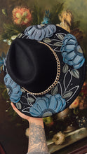 Blue and black with silver