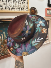 Jewel toned ombre hat with gold