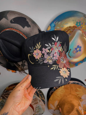 Floral moon piercing cap