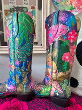 Hand painted one of a kind Tony Lama Size 11