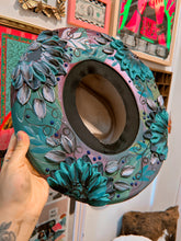 Heart shaped top and bottom painted color shifting hat