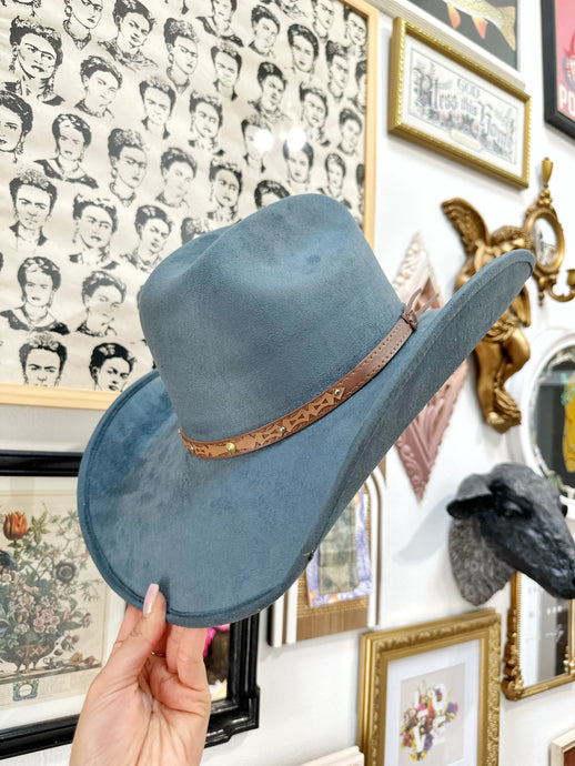 Denim Blue Cowgirl Hat