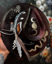 Witch Outlaw Color shift hat with gold snake