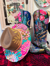 Summer double butterfly jute colorful hat