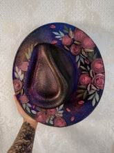 Ombre shimmer dark florals