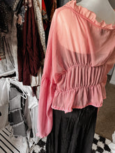 Pink Flowy Whimsigoth layering top size L