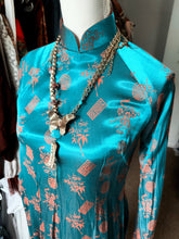 Authentic vintage Vietnamese/Chinese Turquoise Dress size S