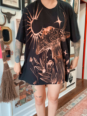 Abstract Whimsigoth painted shirt