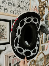 Painted top and bottom Alternative cowgirl hat