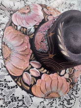 Gray blush pink gold and rose gold butterfly hat