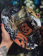 Retro gold and silver spooky hat