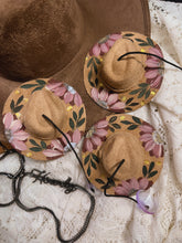 Tan and burgundy with gold ornament/ car charm