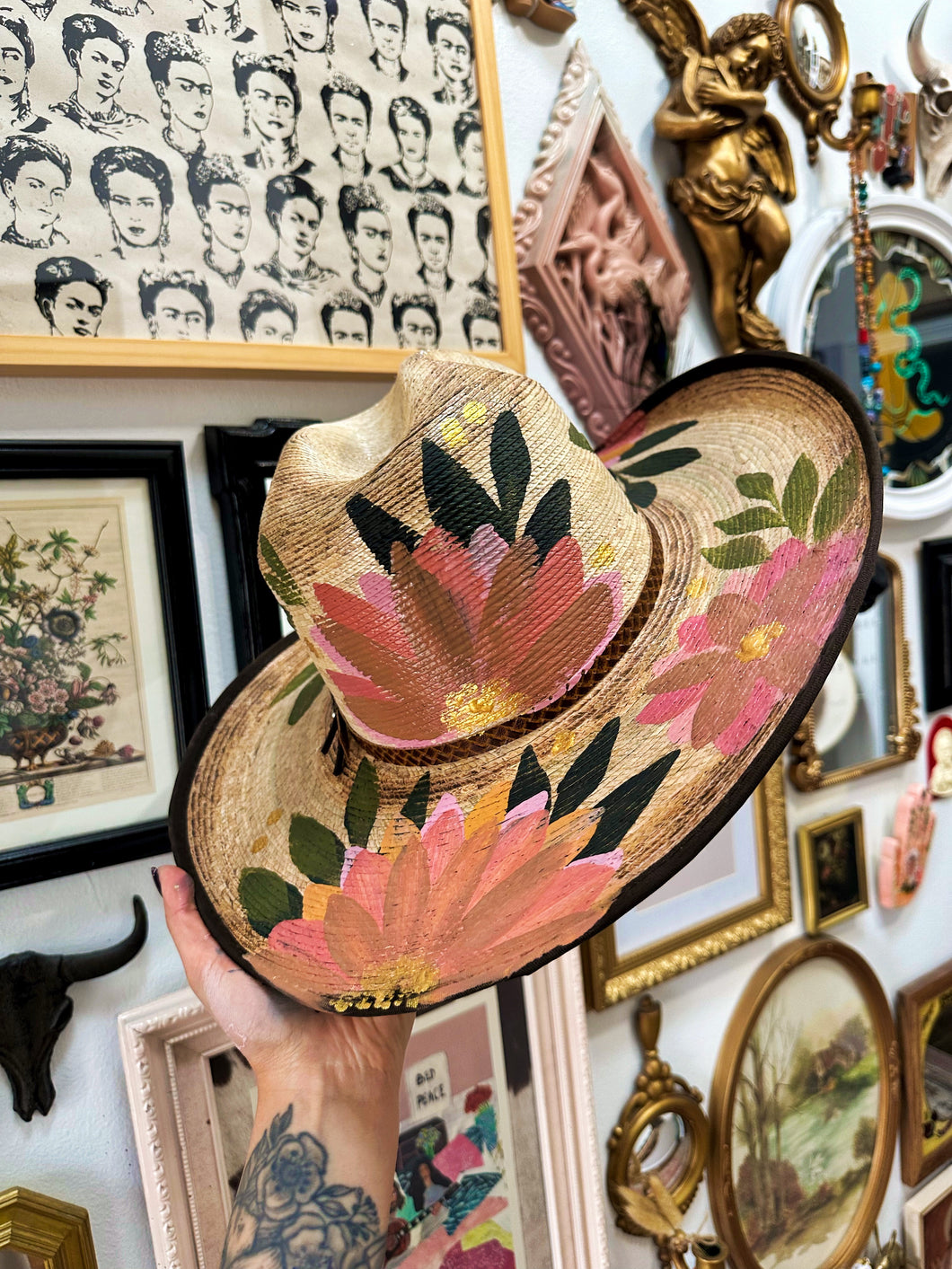 Palm cowgirl hat American hat makers brand Size 58-59 cm