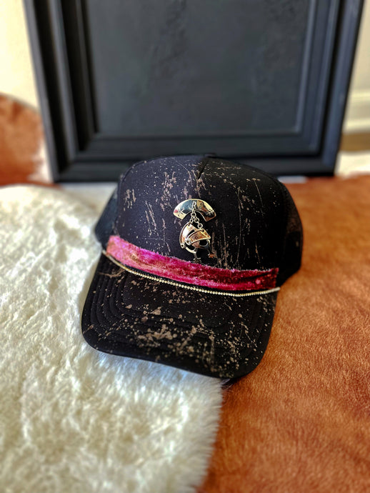 One of one: black cowgirl trucker hat