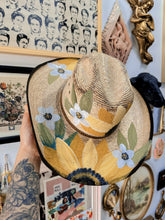 American hat makers Palm leaf sunflower cowgirl hat