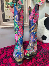 Hand painted one of a kind Tony Lama Size 11