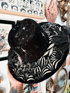 Black and gold peonies with piercings