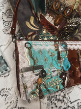 Rare 1 of 1 handmade charms vintage shoulder purse with stones