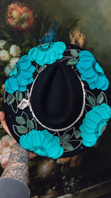 Turquoise with silver and cream