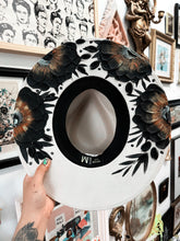 Spooky hat painted top and bottom