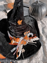 Autumn Witch Hat with mushrooms- free crystal