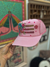 Pink American flag