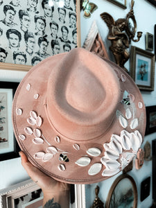 Blush Pink shimmer floral